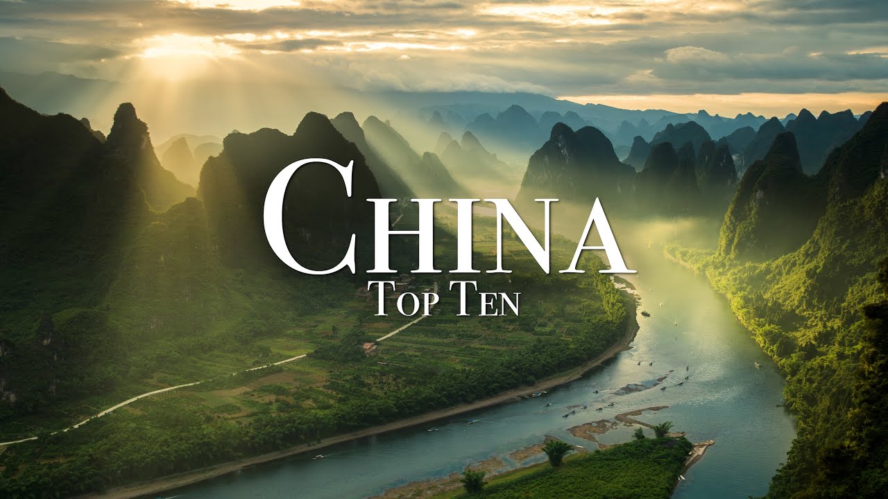4K中国十大旅游景点视频素材