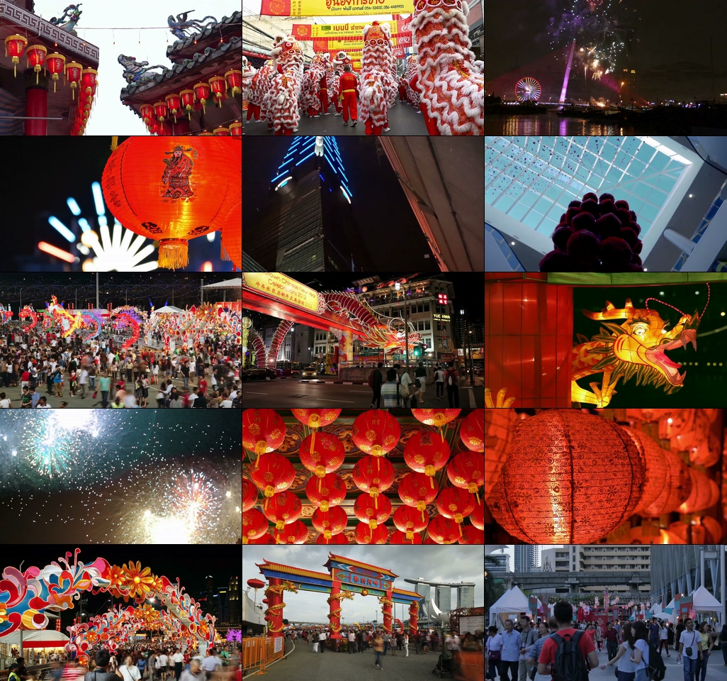 世界各地庆祝中国新年HD1080视频素材下载