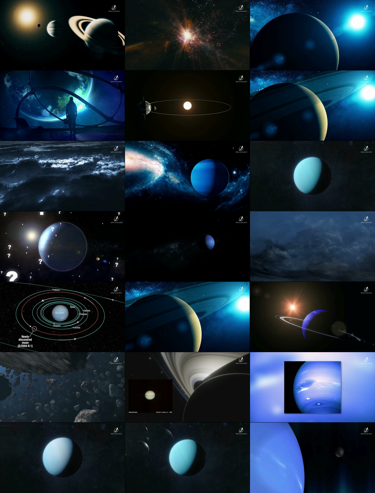 NASA美国宇航局在海王星上拍摄的真实照片HD1080视频素材下载