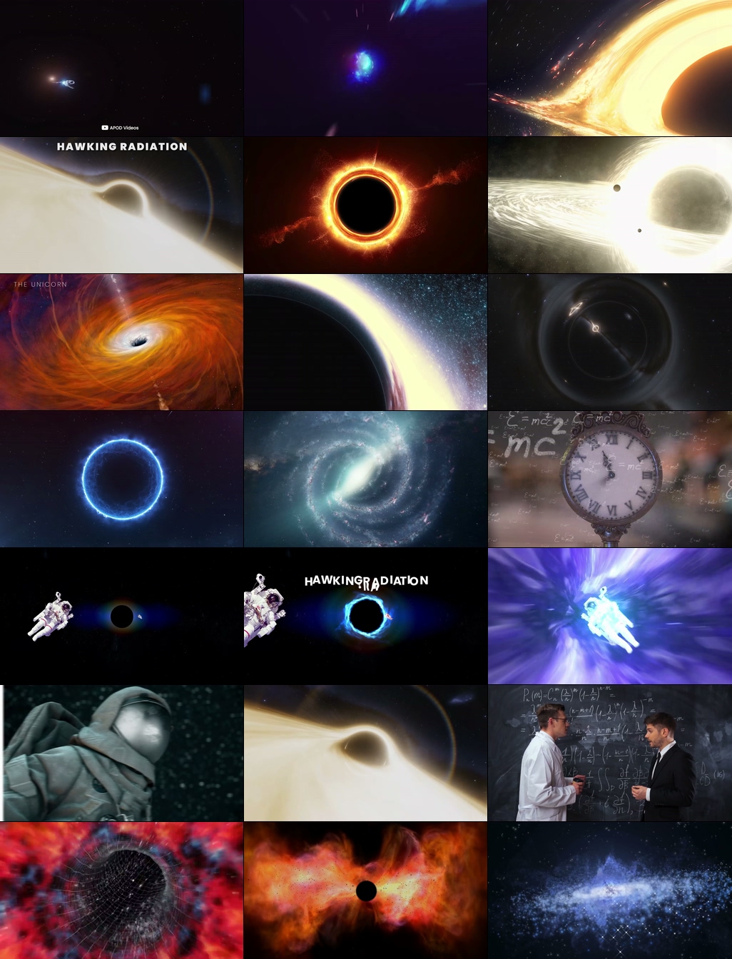 科学频道黑洞的第一个幸存者1080P纪录片视频素材