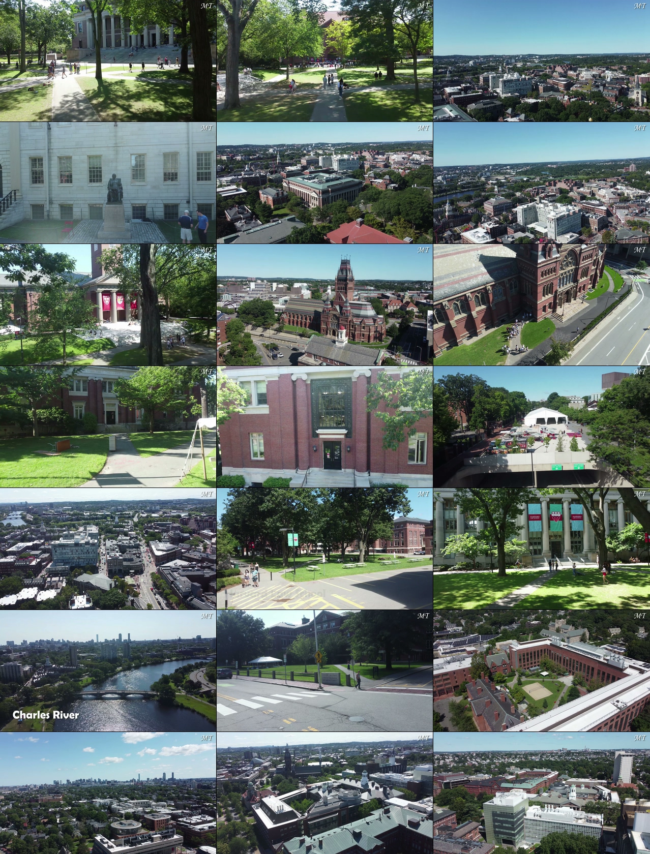 哈佛大学视频素材8K校园无人机之旅纪录片下载