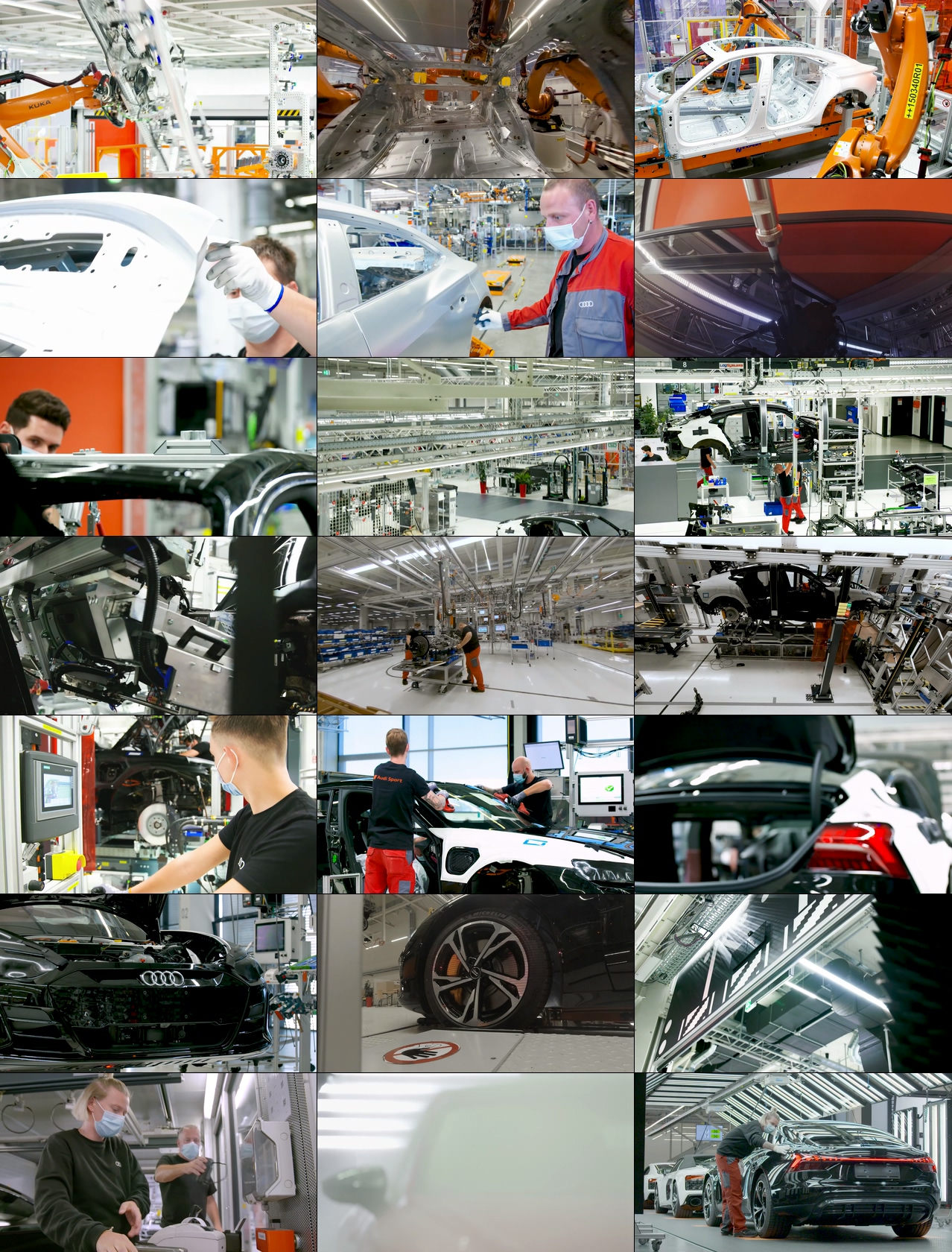 奥迪汽车生产线_e-tron GT 2021-德国工厂