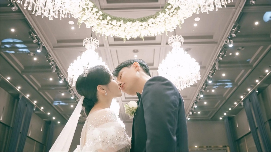 婚礼视频素材韩国婚礼婚纱新娘4K视频素材