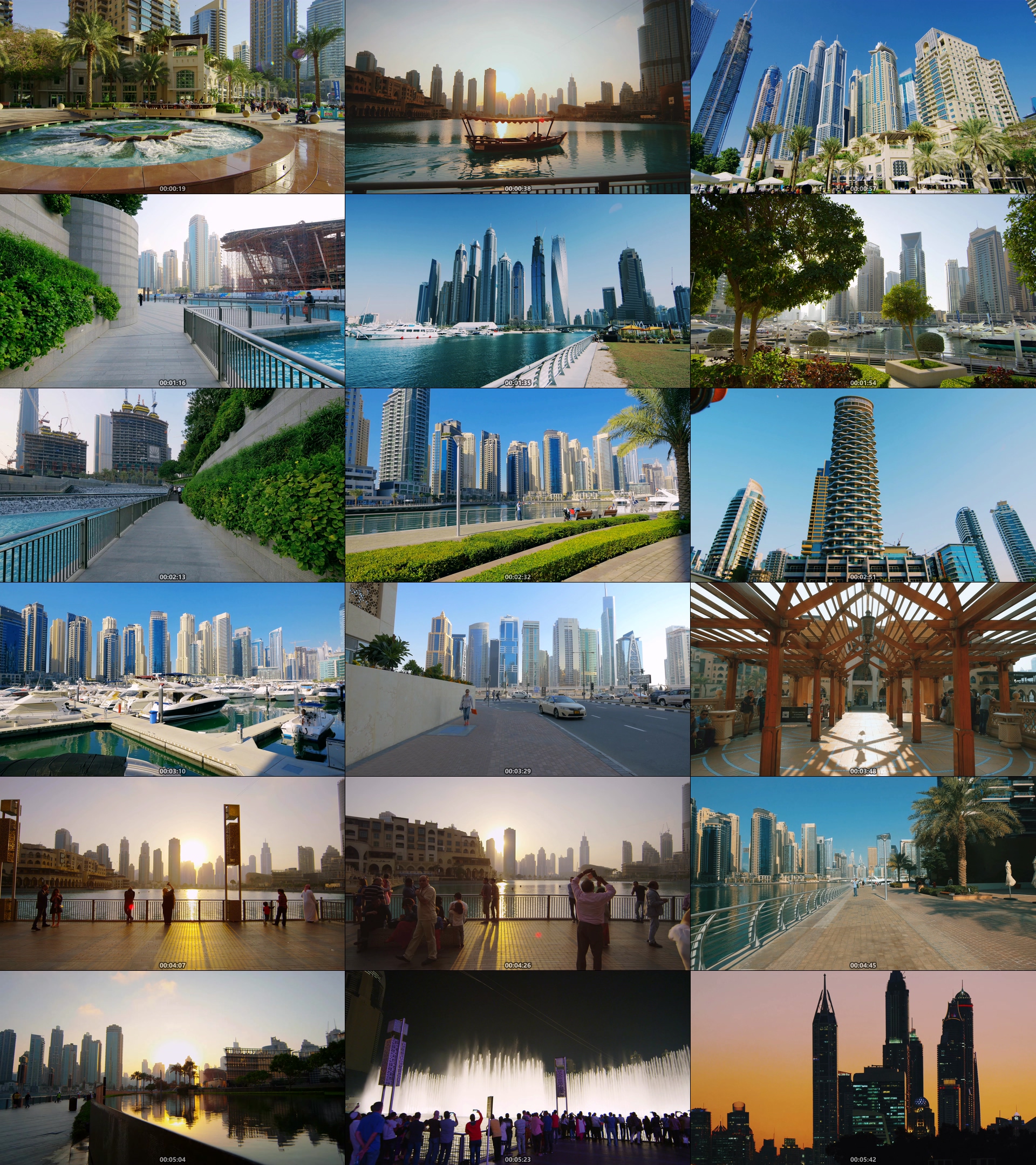 迪拜视频素材_大城市高楼大厦建筑4K60帧视频素材下载