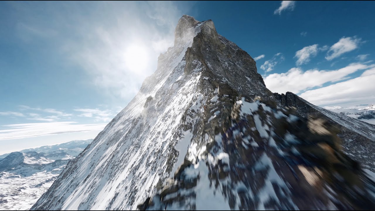 山顶视频素材山峰巅峰大气航拍纪录片4K视频