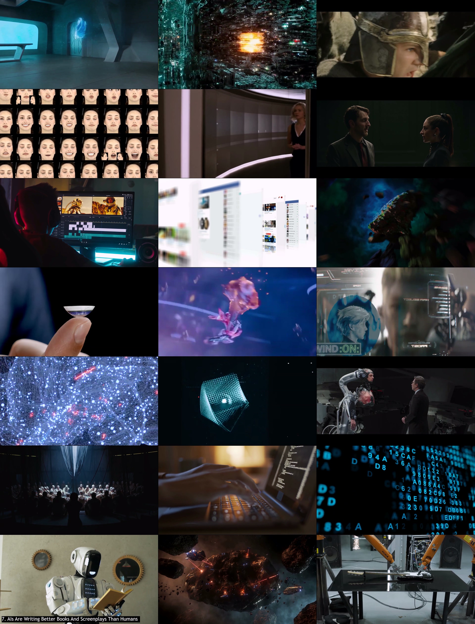人工智能工具视频素材-2050年的未来科技纪录片