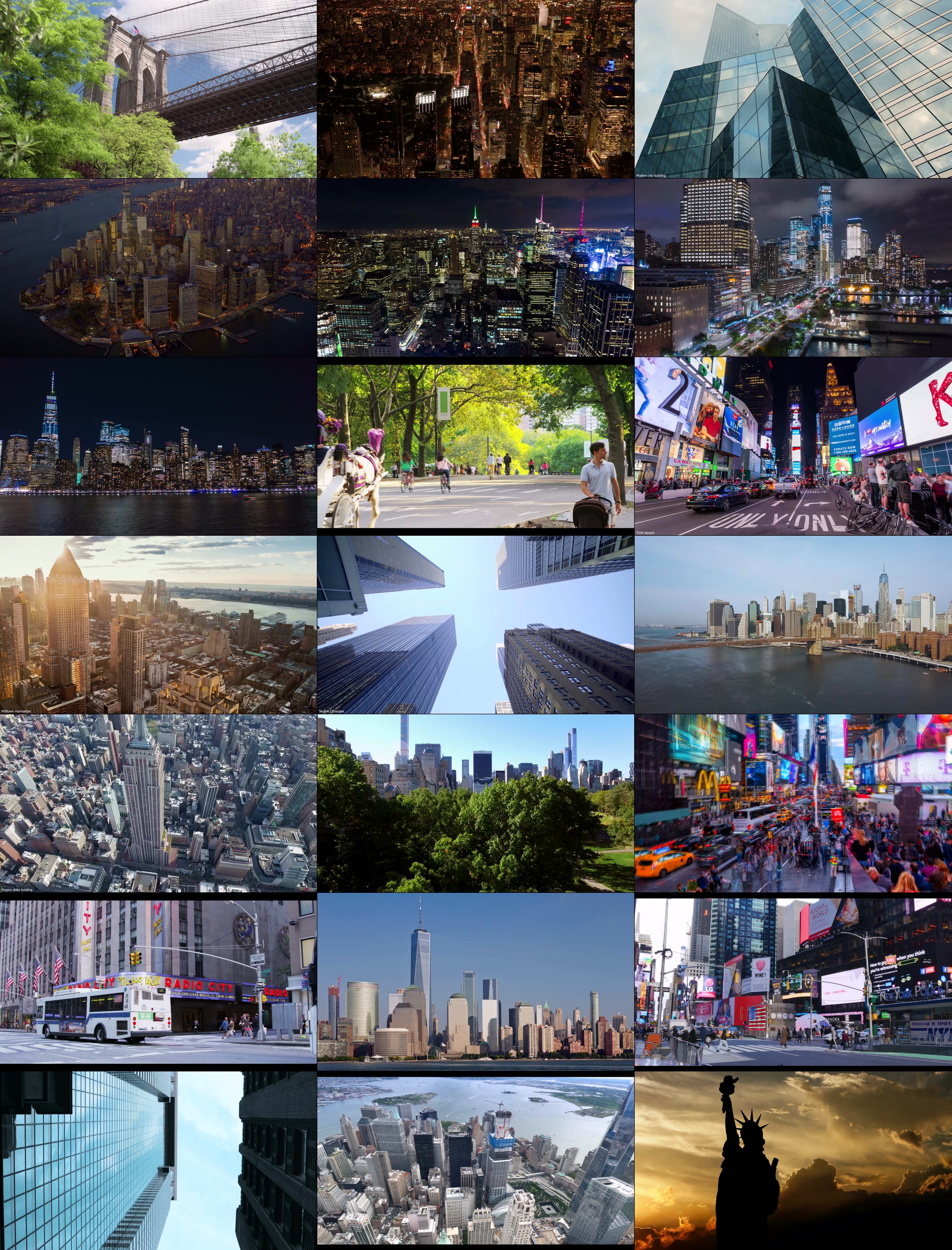 4K城市视频素材下载超高清纽约地球之都纪录片
