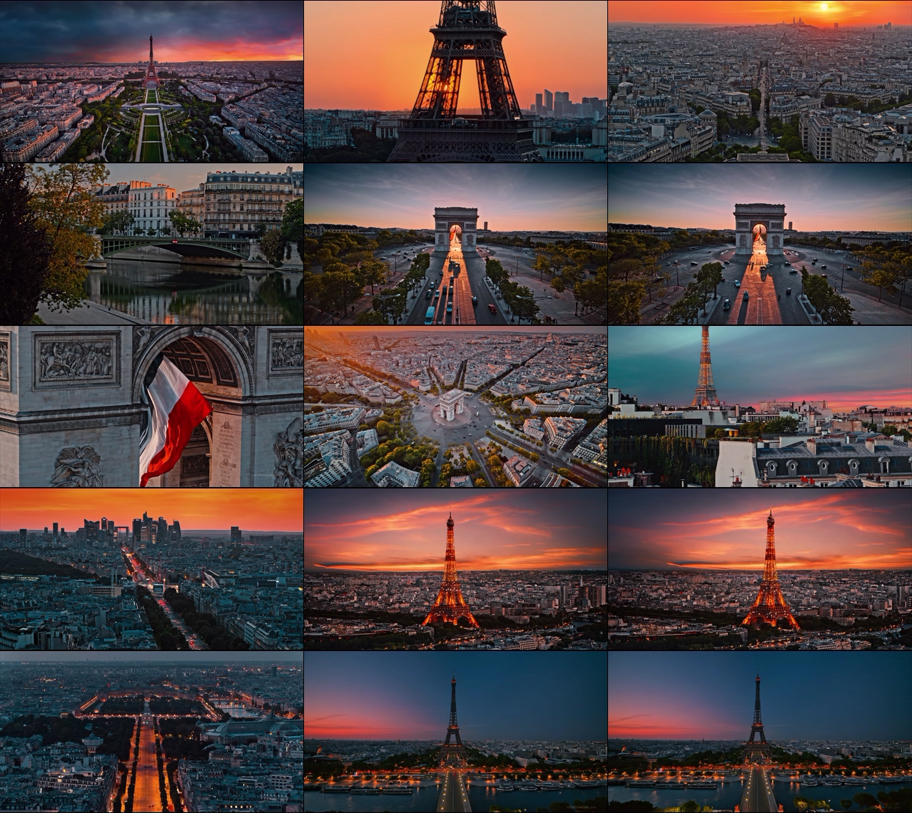 法国巴黎航拍4K50帧限时免费下载