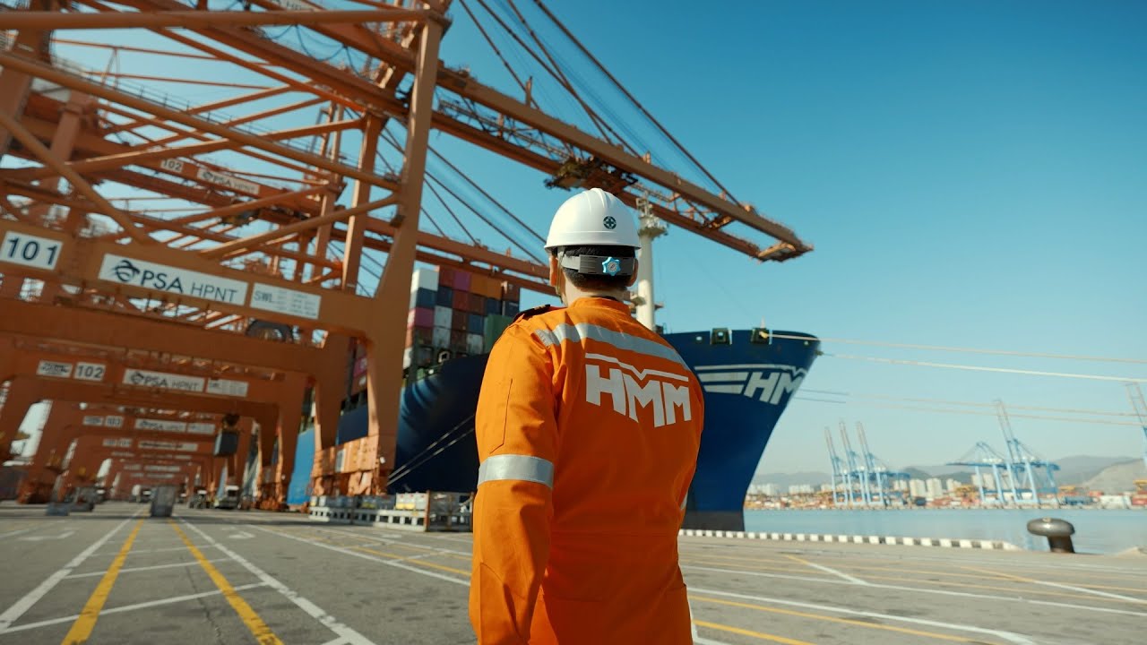 韩国码头视频素材港口外贸4K公司宣传视频